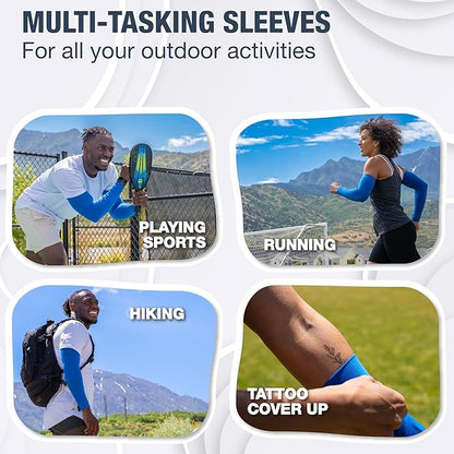 SportsTrail Cooling Arm Sleeves for Men & Women – Breathable, UV Sun Protection, Sports Arm Sleeves for Women, Men & Youth