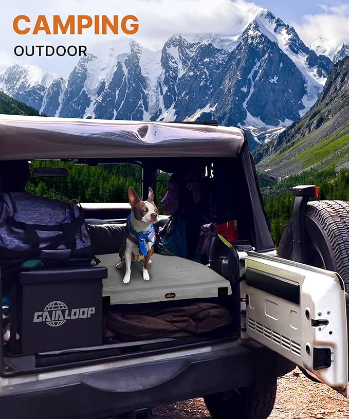 4 INCH Thick Foam Camping Mattress [Car/Tent/Cot] 30D Foam Portable Floor Sleeping Mat Cot Pad Roll Up Mattress for Guests Sleepovers RV Truck Camper