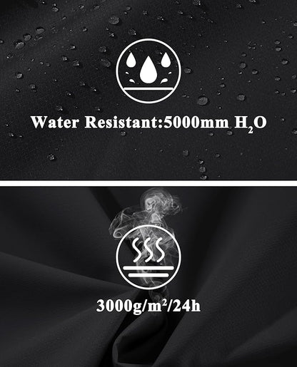 MAGCOMSEN Men's Lightweight Windbreaker Rain Jacket Raincoat with Detachable Hood for Hiking Fishing Activewear