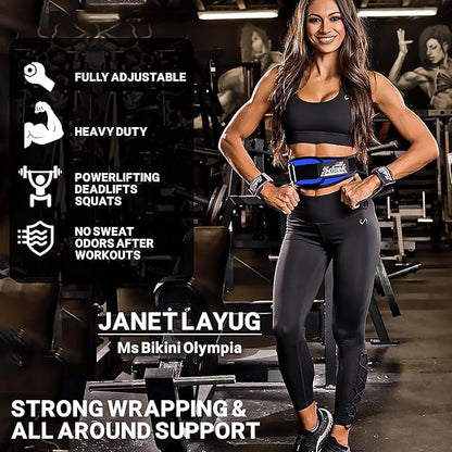 Schiek Sports Model 2004 Nylon 4 3/4" Weight Lifting Belt - Black