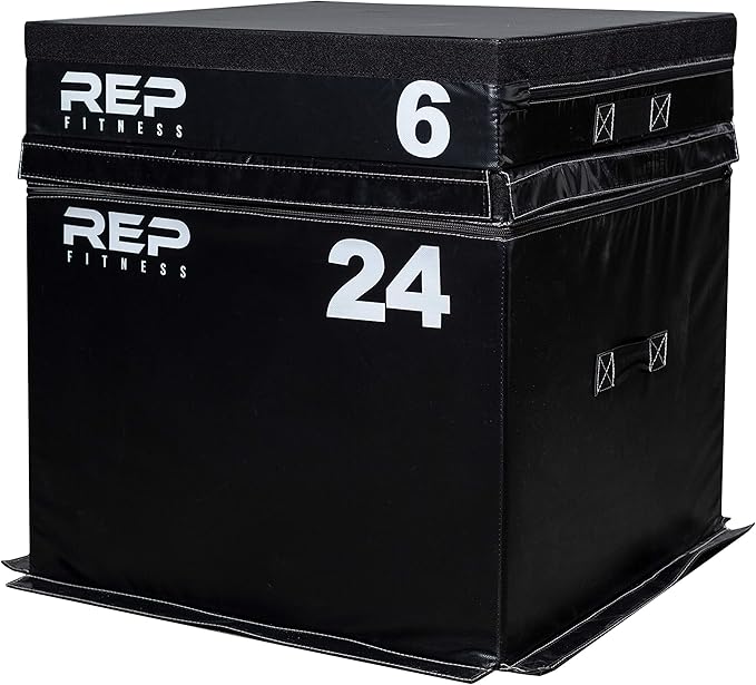 REP Fitness Stackable Soft Foam Plyo Box Set, Adjustable Plyometric Jump Box for Home Gym Workouts, Plyometric Jumping Platform for Exercise, Step Training, HIIT & CrossFit