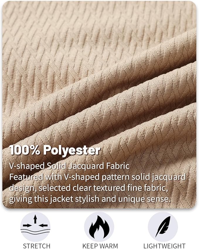 Mens Casual Jacket Loose Fit Lightweight Jacket Varsity Bomber Jacket with Zipper