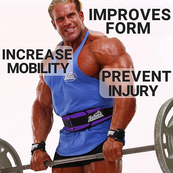 Schiek Sports Model 2004 Nylon 4 3/4" Weight Lifting Belt - Black