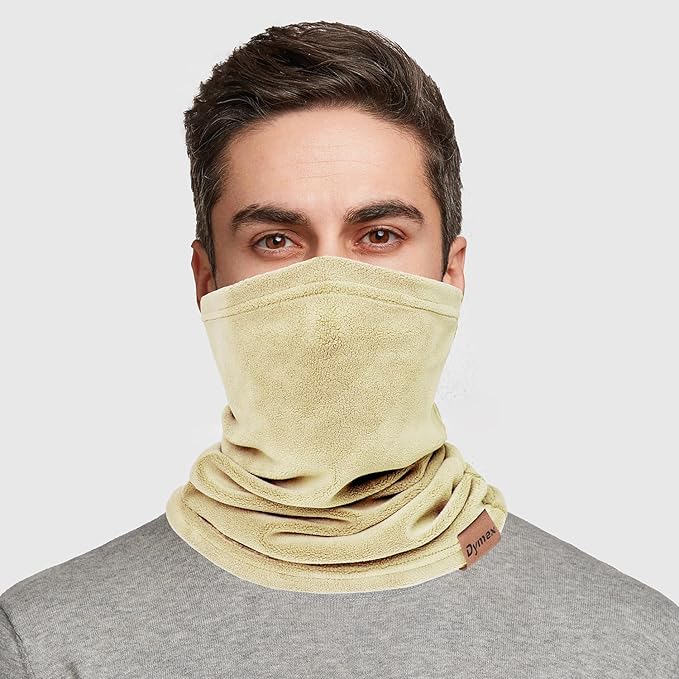 Winter Neck Warmer Gaiter Fleece Neck Cover Cotton Balaclava Windproof Face Cover Mask for Women Men