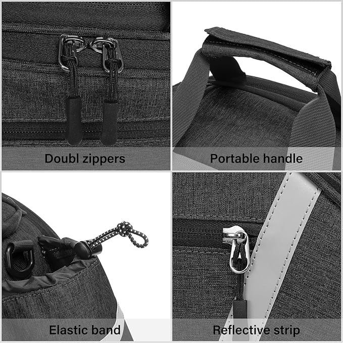 MOSISO Bike Rack Bag, Waterproof Bicycle Trunk Pannier Rear Seat Handbag Cycling Bike Carrier Reflective Backseat Cargo Storage Luggage Saddle Shoulder Bag with Water Bottle Holder&Handle