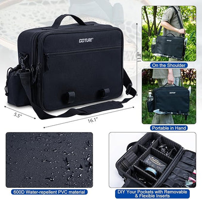 Goture Fishing Rod and Reel Combo,Fishing Pole,Telescopic Fishing Rod Kit with Spinning Reel, Telescopic Fishing Pole with Carrier Bag for Freshwater Saltwater for Men Women