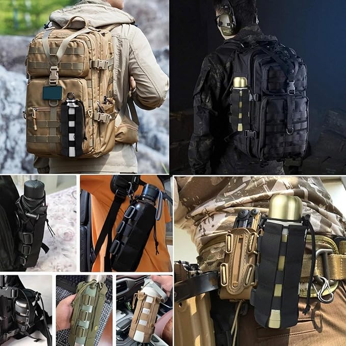 Belt Water Bottle Holder Bag Belt Carry Pouches Carriers for Camping Hiking Travelling Water Bottle Sleeve