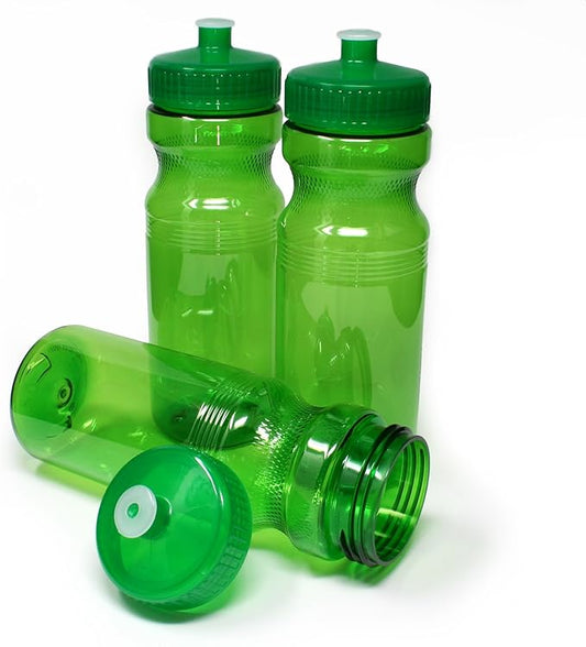 Rolling Sands BPA-Free 24 Ounce Water Bottles, 3 Pack, Made in USA