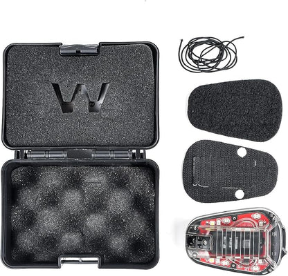 Tactical IR Helmet Light 4 Modes with Red + White LED + IR Strobe/Constant, Airsoft Survival Signal Identification Lamp for Fast Wendy and More Helmet