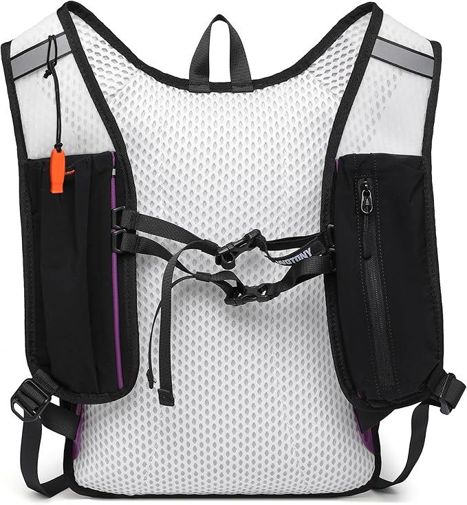 Wotony Lightweight Hydration Backpack with 2LOR 3LWater Bladder for Cycling Hiking Rave - Water Daypack for Men Women