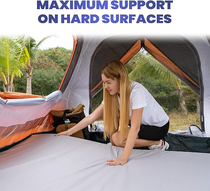 Hazli Matrix Comfort-Cell Memory Foam Camping Mattress Pad - Roll Up Mattress for Adults - Portable Cot Sleeping Pad for Camping - Floor Mat or Bed Roll for Car, SUV