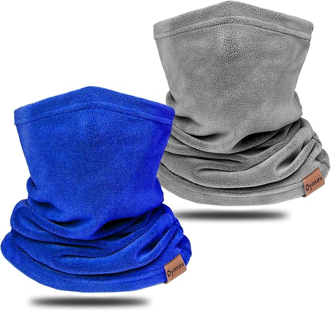 Neck Warmer Winter Neck Gaiter Face Mask Balaclavas for Women Men, Soft Fleece Face Cover Mask for Skiing Motorcycle-2 Pack