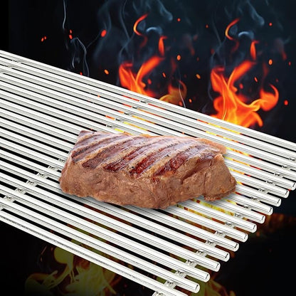 J&YNBBQ Grill Grates Replacement for Weber Genesis II 300 & Genesis II LX 300 Series - 18.75" Stainless Steel Cooking Grid (2 Pack) Fits Models E-310 S-335 CSE-340, Replaces Weber 66095 66805