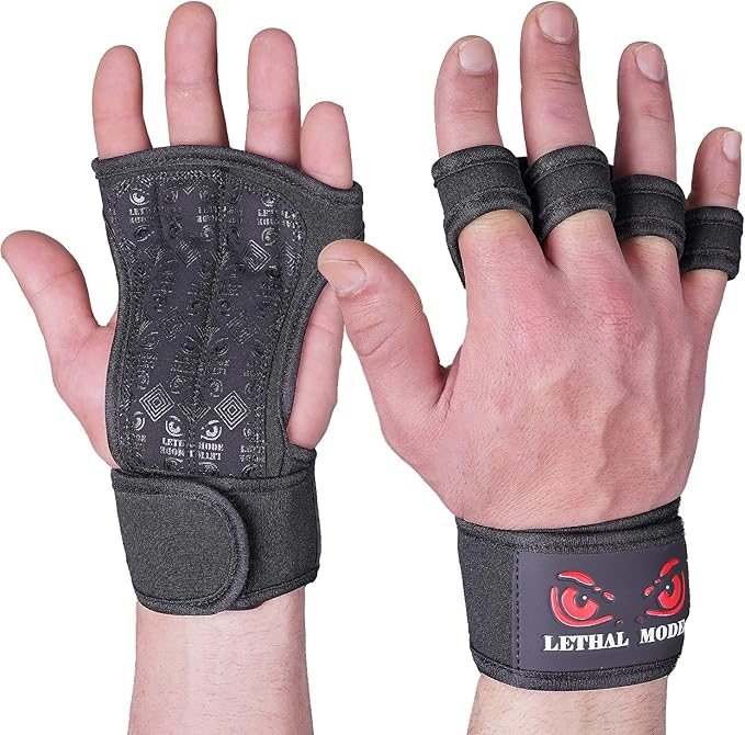 Workout Gloves for Men & Women – Fingerless Weight Lifting Gloves with Wrist Support for Gym, Crossfit, and Exercise – Durable Grip for Weightlifting, Cycling & Training
