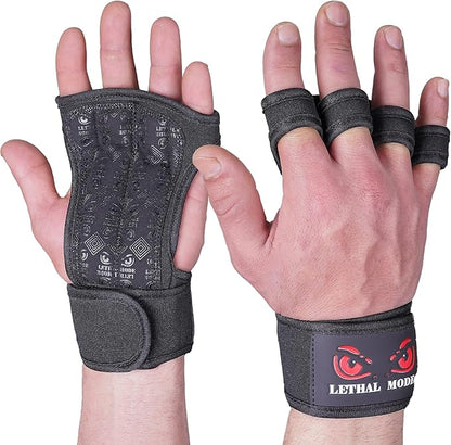 Workout Gloves for Men & Women – Fingerless Weight Lifting Gloves with Wrist Support for Gym, Crossfit, and Exercise – Durable Grip for Weightlifting, Cycling & Training