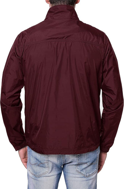 TRAILSIDE SUPPLY CO. Mens Windbreaker Jackets Lightweight Packable Jacket,Windproof and Dustproof