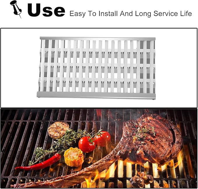 54801 92911 Grill Grates Replacement for DCS Grill Parts 36DBQAR, 36EBQAR, 48DBQAR, 48DBQR, 48EBQAR, BGA36-BQARL,BGA36-BQARN,BGA48-BQARL, BGA48-BQARN, Ceramic Rods Briquettes Radiant Tray Grid