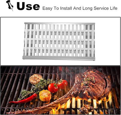 54801 92911 Grill Grates Replacement for DCS Grill Parts 36DBQAR, 36EBQAR, 48DBQAR, 48DBQR, 48EBQAR, BGA36-BQARL,BGA36-BQARN,BGA48-BQARL, BGA48-BQARN, Ceramic Rods Briquettes Radiant Tray Grid