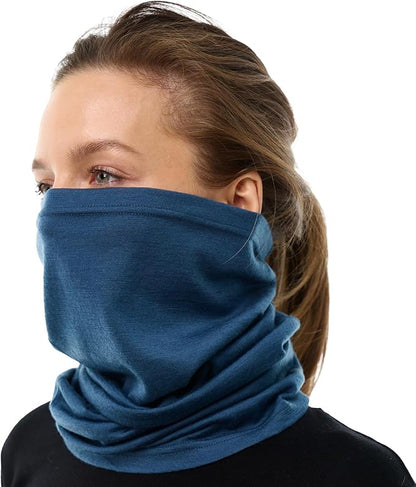 Merino.tech Merino Wool Ski Neck Gaiter - Face Mask Neck Warmer for Men & Women
