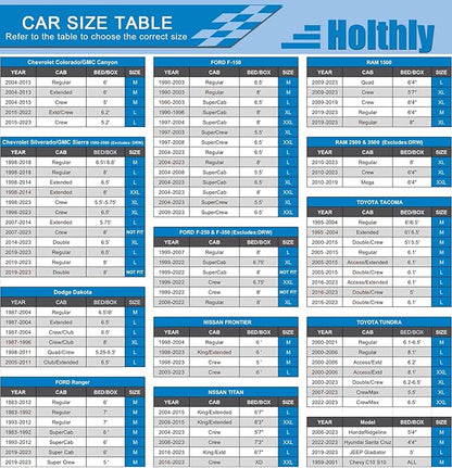 10Layer Truck Cover Waterproof All Weather. Pickup Truck Cover Rain Snow UV Dust Protection. Length: 242-250 inches, Universal Fit for Ford F150 Chevy Silverado Dodge Ram 1500.