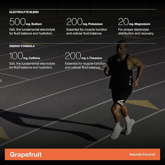 Cadence Sachets Race Grapefruit - Carton (5g x 30) | Science-Backed Hydration | Zero Caffeine | Vegan, Keto & Paleo Friendly | Sodium, Potassium & Magnesium for Performance & Recovery