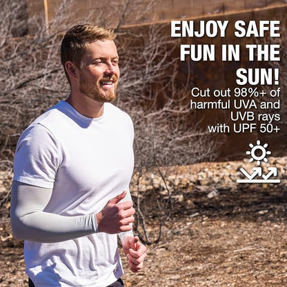 SportsTrail Cooling Arm Sleeves for Men & Women – Breathable, UV Sun Protection, Sports Arm Sleeves for Women, Men & Youth