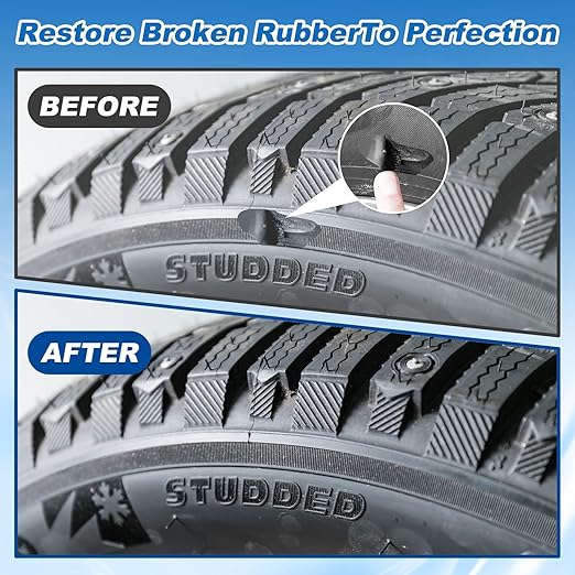 Rubber Glue,100g Super Glue for Rubber, RC Tires, Seals, Gaskets, Shoe Soles, Hose, Rubber Adhesive Heavy Duty, Waterproof, Motorcycle Handlebar Grip Glue for Automotive Parts, Bike Tires