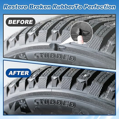 Rubber Glue,100g Super Glue for Rubber, RC Tires, Seals, Gaskets, Shoe Soles, Hose, Rubber Adhesive Heavy Duty, Waterproof, Motorcycle Handlebar Grip Glue for Automotive Parts, Bike Tires