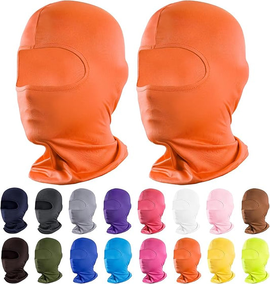 Pukavt 2 Pack 3 Hole Winter Knitted Mask, Full Face Cover Ski Mask Warm Balaclava for Skiing, Motorcycle, Snowboard