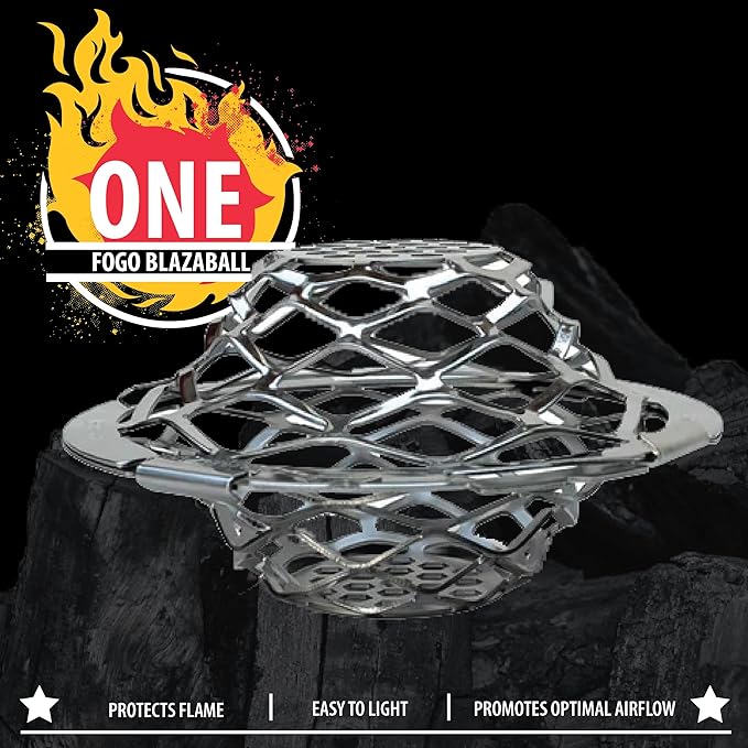 FOGO Ultimate Fire Starter Bundle, Blazaball and FOGOstarters Natural Fire Starters 30 Pieces