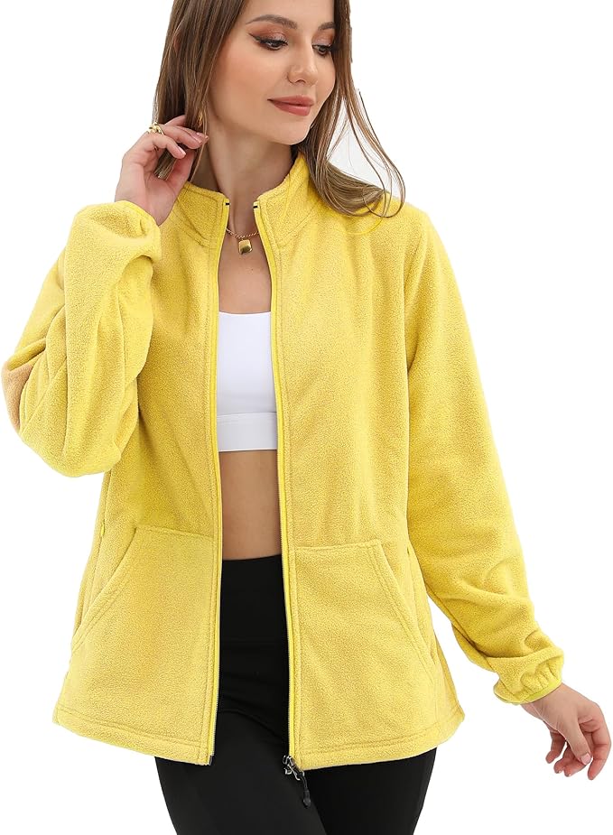 Argstar Women's Fleece Jacket with 6 Pockets (XS-2XL)