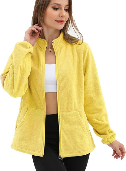 Argstar Women's Fleece Jacket with 6 Pockets (XS-2XL)