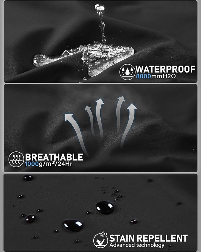 33,000ft Women's Lightweight Softshell Jacket Fleece Lined Windbreaker Waterproof Warm Jacket for Running Golf Hiking