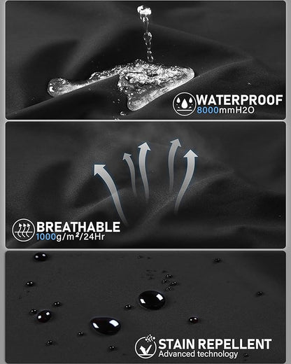 33,000ft Women's Lightweight Softshell Jacket Fleece Lined Windbreaker Waterproof Warm Jacket for Running Golf Hiking