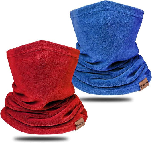 Neck Warmer Winter Neck Gaiter Face Mask Balaclavas for Women Men, Soft Fleece Face Cover Mask for Skiing Motorcycle-2 Pack