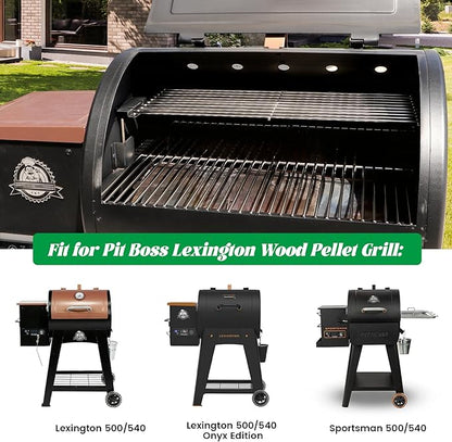 Warming Rack for Pit Boss Lexington Grill Cooking Grates Upper Grid for Pitboss 500 540 Series Wood Pellet Smoker Replacement Parts Stainless Steel Grilling BBQ Accessory