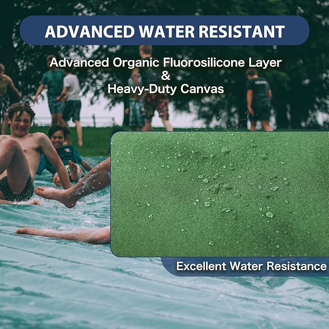 10’x12’ Canvas Tarps Heavy Duty Waterproof Tarpaulins with Aluminum Grommets,UV Resistant, 22Mil Multipurpose Drop Cloth, 14oz Durable Cover Sheet for Outdoor and Indoor Use with Ropes.