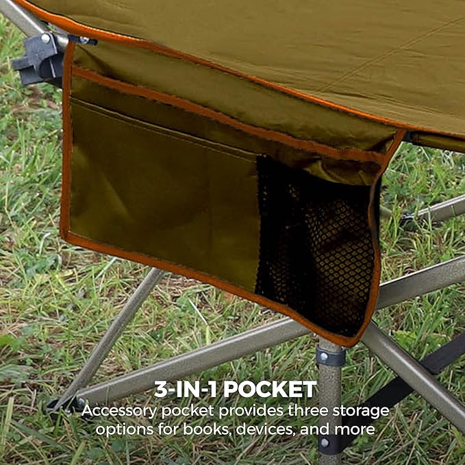 OSAGE RIVER Camping Cot for Adults - Folding Camping Cot - Portable Cots for Sleeping - Rated for 300 lbs