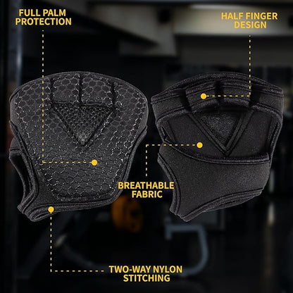 Gym Gloves for Men Women, Padded Weightlifting Wrist Wrap Workout Exercise Glove