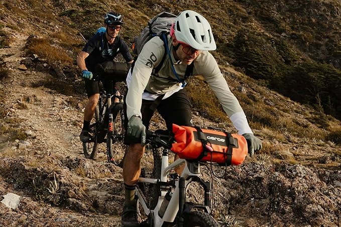 AEROE Spider Handlebar Cradle Bike Bag Carrier, Front Bike Rack Fits all Mountain, Gravel, Road and Electric Bikes, Easy to Install and Use, Carry any type of Front Roll Dry Bag, Bag, Tent up to 11lbs