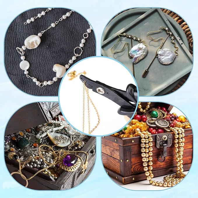 Bead Crimper for Jewelry Making Bead Crimper Tool Beads Crimping Pliers Jewelry Making Tools Mini Fine Pliers for Beads DIY Craft