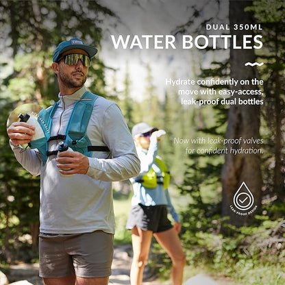 Water Buffalo Hydration Running Vest - Quiver Hydration Vest - Running Hydration Vest with Dual Water Bottles - Lightweight Water Backpack for Running,