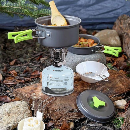 KOMAN Isobutane Fuel Canister 230 Gram Camping Stove Fuel Butane Propane Blend Camping Fuel Gas Canister Backpacking Fuel Light-Weight Compact Camping Fuel (4 Pack)