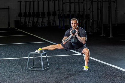 Rage Fitness Steel Plyo Box 12-18-24 Inch High Anti-Slip Pre-Assembled Plyometric Jump Box for Home Gym Conditioning and Strength Training (Sold Individually) Plyometric Platform Step