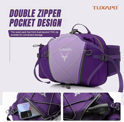 Fanny Pack for Women Purple Waist Bags Wolarge Running Packs Outdoor Belt Bag for Cycling Hiking Travel Festival Gifts