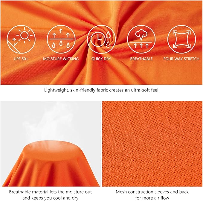 BASSDASH Fishing T Shirts for Men UV Sun Protection UPF 50+ Long Sleeve Tee T-Shirt