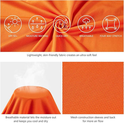 BASSDASH Fishing T Shirts for Men UV Sun Protection UPF 50+ Long Sleeve Tee T-Shirt