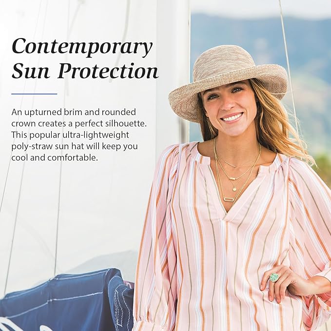 Wallaroo Women’s Victoria Sun Hat – Packable Design | Petite or Medium | Parties, Beach and Outdoor Events