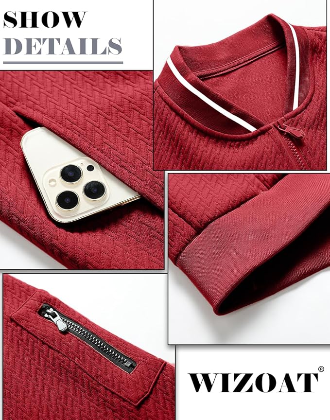 Mens Casual Jacket Loose Fit Lightweight Jacket Varsity Bomber Jacket with Zipper