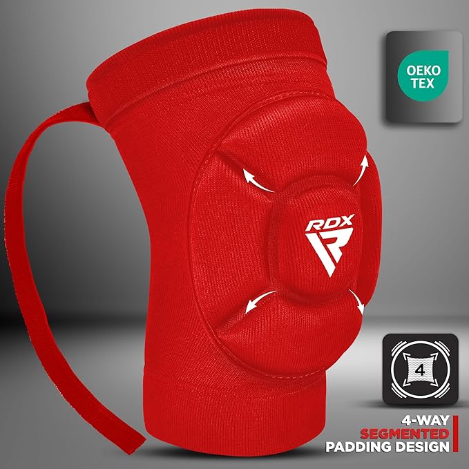 RDX Knee Pads for Work, Oeko TEX Certified, Anti-Slip Protective Thick Padded Foam Pad, Collision Avoidance Sleeves Pair, MMA Muay Thai Grappling Volleyball Football Wrestling Gardening.
